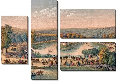 Картина Париж. Лак-дю-Буа-де-Булонь (1870–1879).