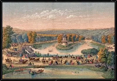 Картина Париж. Лак-дю-Буа-де-Булонь (1870–1879).