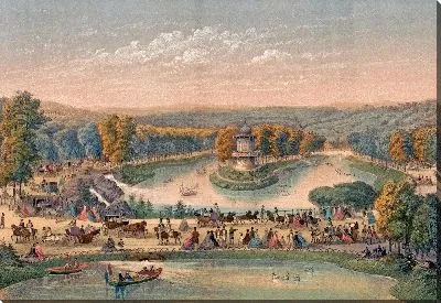 Картина Париж. Лак-дю-Буа-де-Булонь (1870–1879).