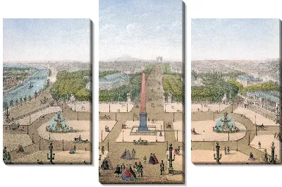 Картина Париж. Площадь Согласия (1870-1879 гг.)