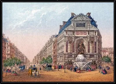 Париж. Фонтен Сен-Мишель (1870-1879)