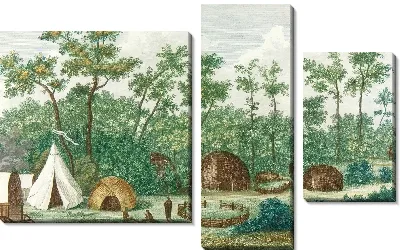 Картина Лагерь Орды Каффров разрушен (18 век)