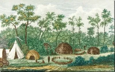 Картина Лагерь Орды Каффров разрушен (18 век)