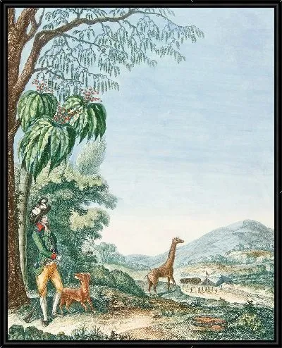 Картина Лагерь а-ля Котин-дю-Гард-Манжер (18 век)