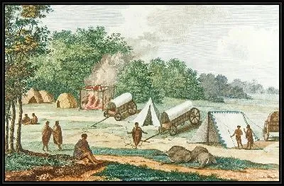 Лагерь входа в Порт-Большая охота на слонов (18 век)