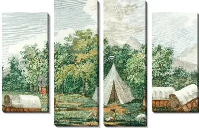 Лагерь на реке Дайвен-Хок (18 век)