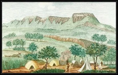 Лагерь-сюр-ле-Борд-де-ла-Гранд-Ривьер-де-Пуассон (18 век)