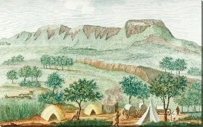 Лагерь-сюр-ле-Борд-де-ла-Гранд-Ривьер-де-Пуассон (18 век)