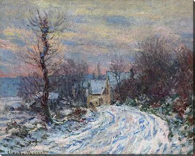 Картина Приезжаем в Живерни зимой