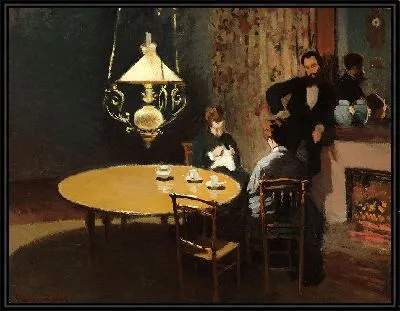Картина Интерьер, после ужина