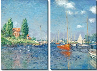 Картина Красные лодки, Аржантёй