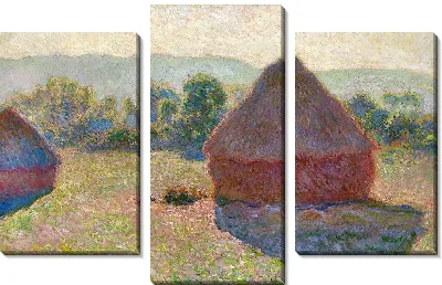 Картина Стога сена, полдень
