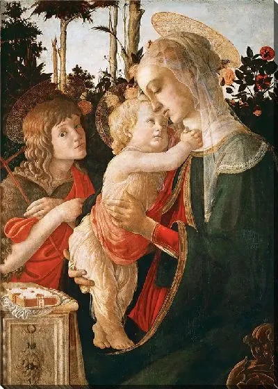 Картина Мадонна с Младенцем и юным Иоанном Крестителем