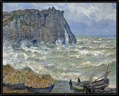 Картина Бурное море в Этрета