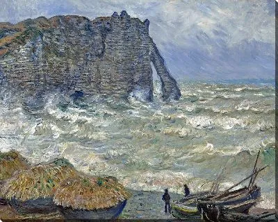 Картина Бурное море в Этрета