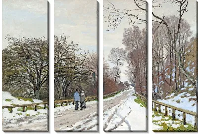Картина Дорога к ферме Сен-Симеон, Онфлер.