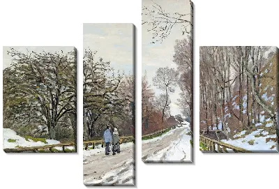 Картина Дорога к ферме Сен-Симеон, Онфлер.