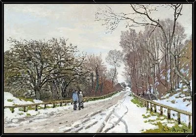 Картина Дорога к ферме Сен-Симеон, Онфлер.
