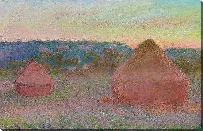 Картина Стога пшеницы (конец дня, осень)