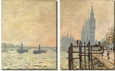 Картина Темза ниже Вестминстера