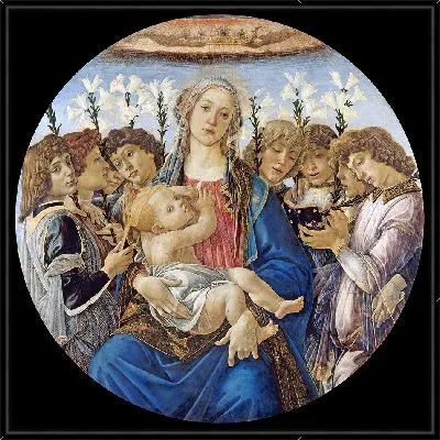 Мария с Младенцем и поющими ангелами