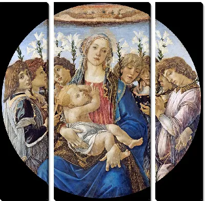 Мария с Младенцем и поющими ангелами