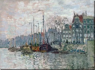 Картина Вид на Принс Хендриккаде и Кромме Ваал в Амстердаме