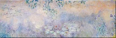 Картина Пруд с водяными лилиями и ирисами