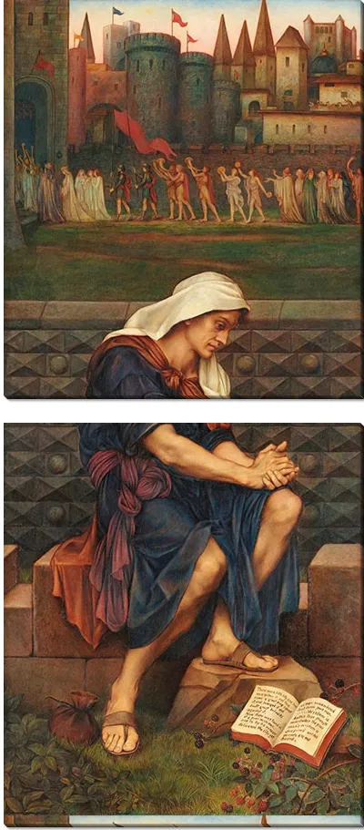 Картина Бедняк, который спасает город (1901)