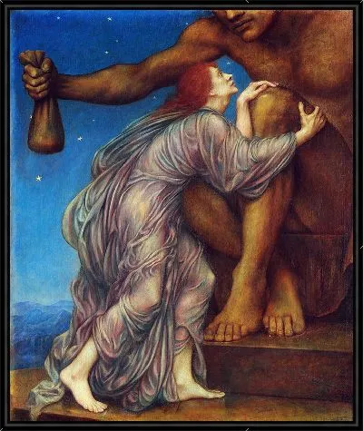 Картина Поклонение Маммоне (около 1909 г.)