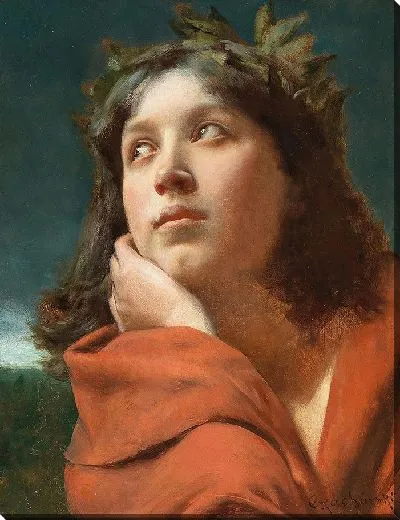 Картина Портрет девушки с лавровым венком