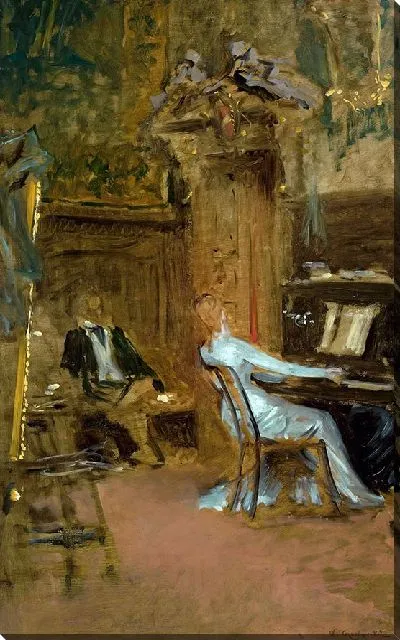 Картина Концерт в гостиной, набросок