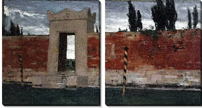 Картина Кладбище в Венеции, эскиз (1876 г.)