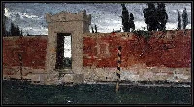 Картина Кладбище в Венеции, эскиз (1876 г.)