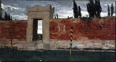 Картина Кладбище в Венеции, эскиз (1876 г.)