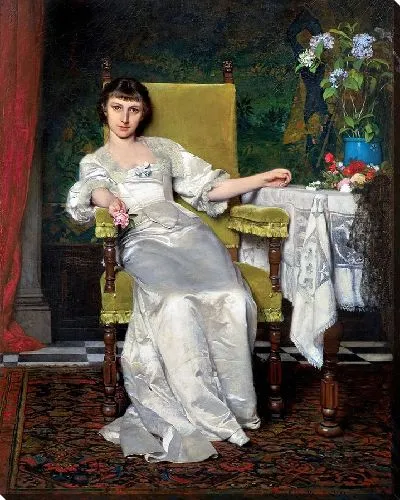 Картина Дама с розой (1879)