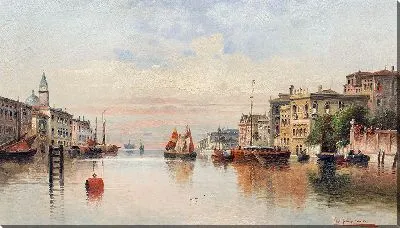 Картина Венеция, вид на канал