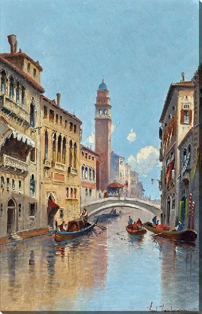 Картина Венеция, вид на канал (2)