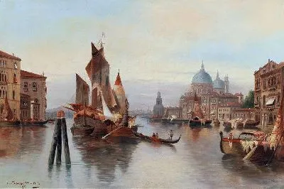 Картина Венецианская сцена (1879)