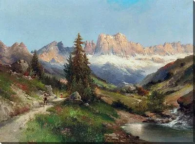 Картина В Доломитовых Альпах