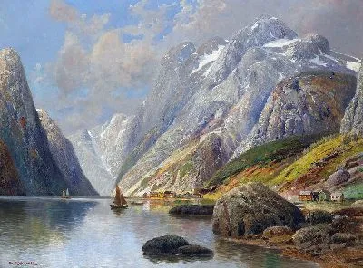 Картина (Хольмштедт) Фьордландшафт