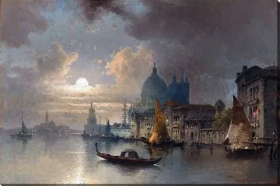 Венеция, лунная ночь в Бачино (1894)
