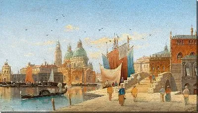 Картина Венеция, вид на Санта-Мария-делла-Салюте