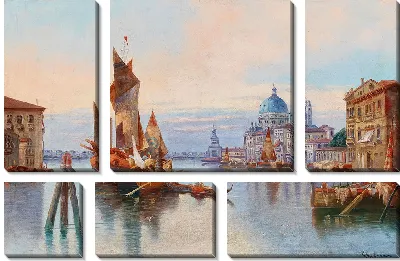 Картина Венеция, вид на Санта-Мария-делла-Салюте (2)