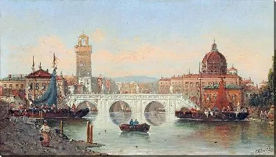 Картина Сцена Флоренции