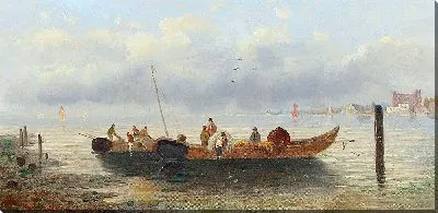 Картина Рыбаки на побережье