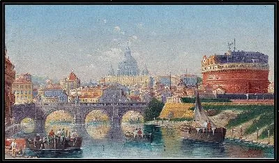 Рим, Вид на Замок Святого Ангела (2)