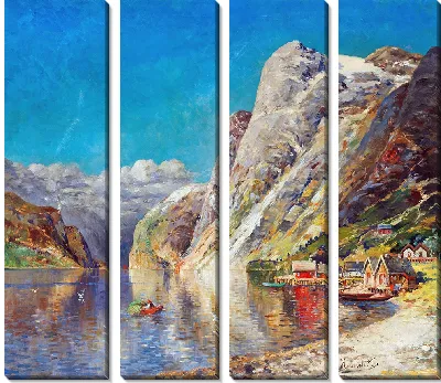 Лето на норвежском фьорде (1900)