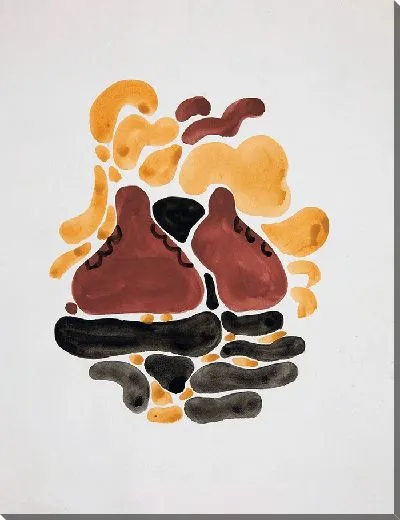 Картина Абстракция на основе цветочных форм, VI (1921)