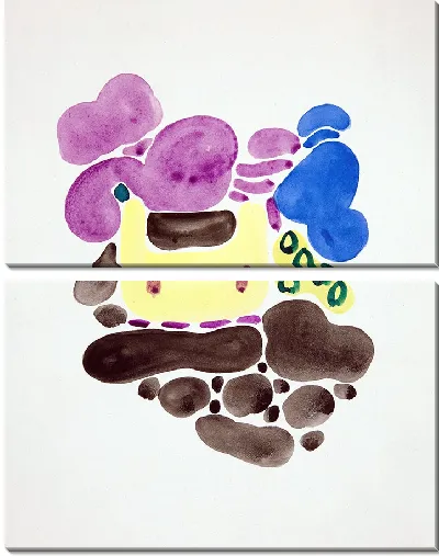 Картина Абстракция на основе цветочных форм, V (1921)